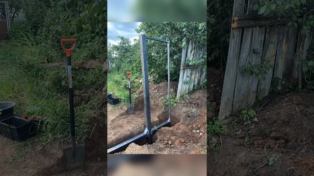 Бюджетные ворота с калиткой 4 метра смотреть онлайн