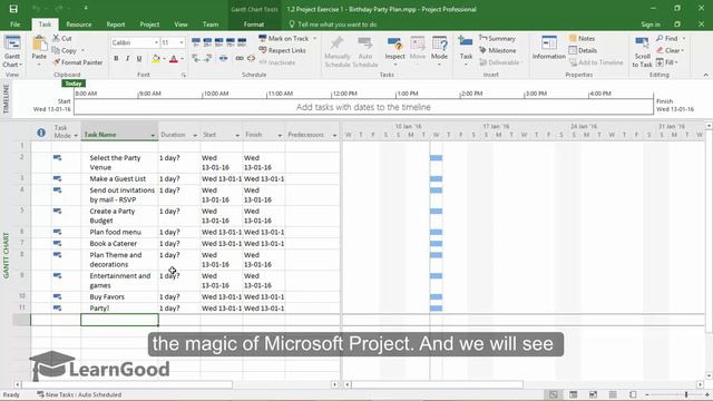 Microsoft Project 2016: Project Exercise 1 CONTINUED 2/100 смотреть онлайн