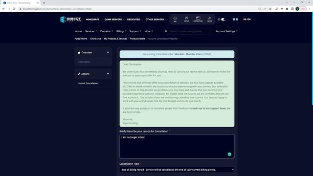 How to Cancel a BisectHosting Server смотреть онлайн