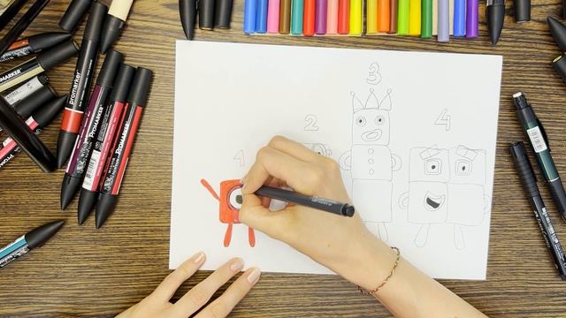 Як намалювати Number Blocks 1-4 - Урок 154 смотреть онлайн