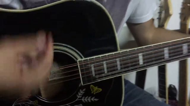 Aria 12 strings made in japan acoustic guitar 7454B смотреть онлайн
