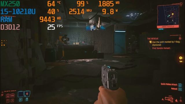Cyberpunk 2077 - MX250 - i5 10210U - 16GB RAM Huawei Mate 13 смотреть онлайн