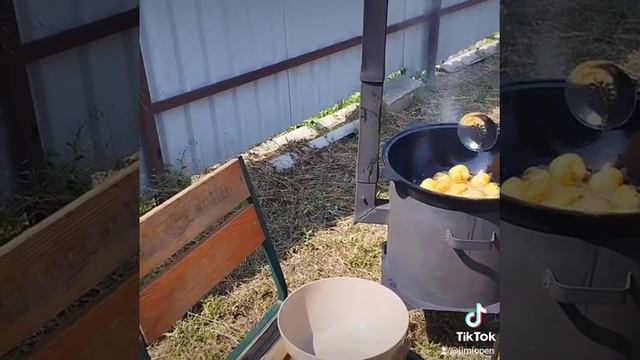 Шампиньоны на углях , вкусно очень. смотреть онлайн