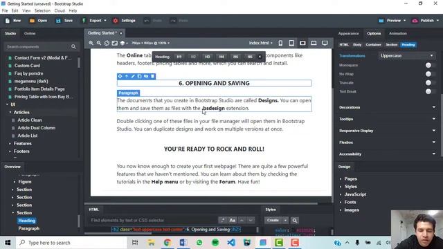 Bootstrap Studio - Quick view смотреть онлайн
