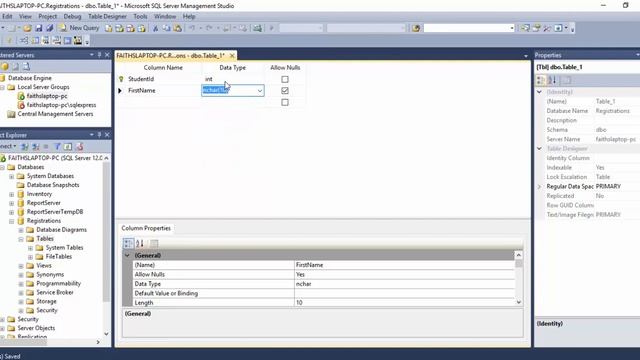 Creating & Connecting Databases & Tables MS SQL Server & Visual Studio смотреть онлайн
