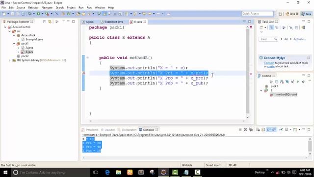 Access Control : Public , Private , Protected : Package Examples смотреть онлайн
