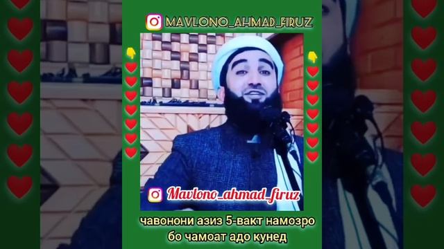 Мавлави Ахмад Фируз @фазилати намози бочамоат☝☝☝❤? смотреть онлайн