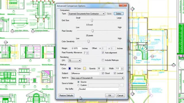Bluebeam Revu Document Comparison смотреть онлайн