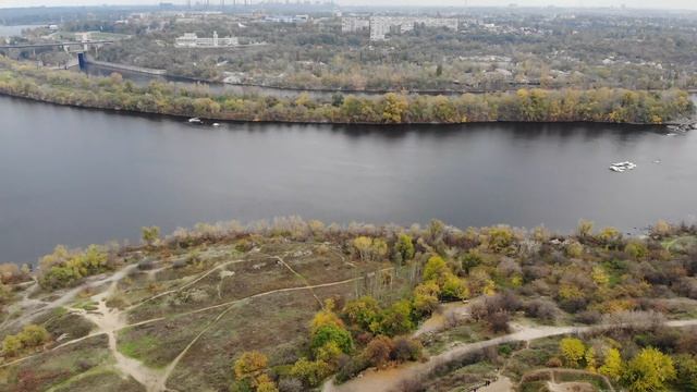 Запорожский!!! Национальный заповедник "Хортица", с высоты птичьего полета смотреть онлайн
