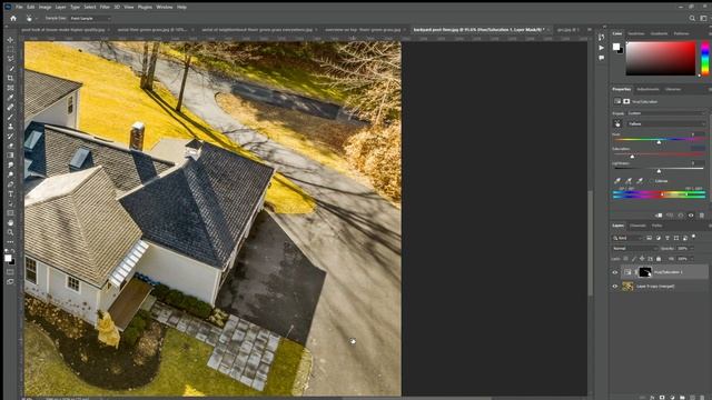 real estate grass replacement tutorial || grass replacement photoshop смотреть онлайн