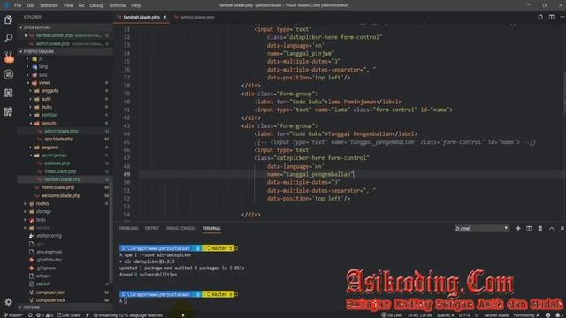 Memasang Datepicker di Laravel + AdminLte смотреть онлайн