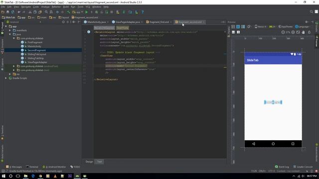 How create sliding tabs or swaping tabs using fragment in Android | Trapcode | Hindi смотреть онлайн