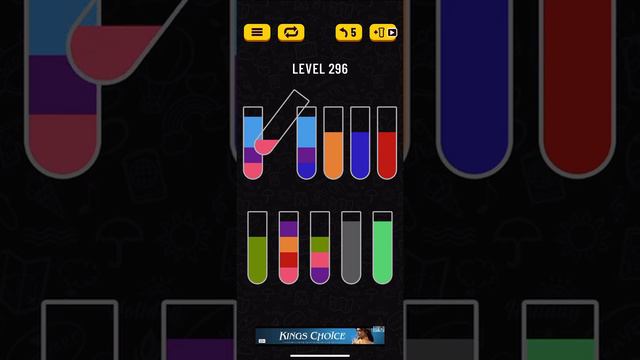 Прохождение Water Sort Puzzle level 296 👍🏻👍🏻👍🏻 смотреть онлайн