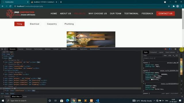 Construction Website Using HTML, CSS, Javascript and PHP ( Part-20 )| Connect Project with Database смотреть онлайн