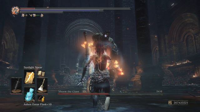 Dark Souls III - Yhorm The Giant (Miracle Vers.) - NO DAMAGE (NG+7) смотреть онлайн