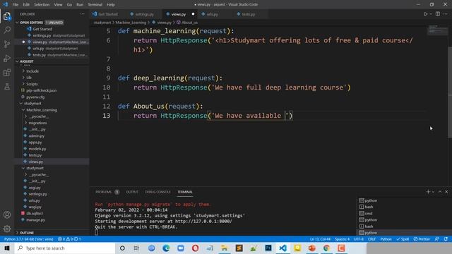 08. Django Bangla Tutorial (Basic to Advanced) | Views (Function Based) and URLs | Python Django смотреть онлайн