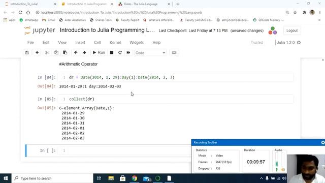 Introduction to Julia Programming Language - PART 6- Topic : Date and Time смотреть онлайн