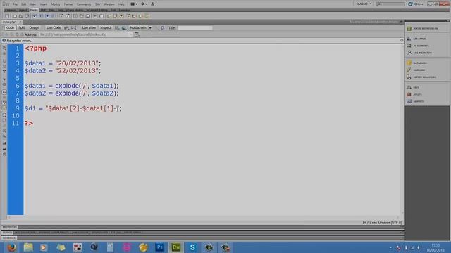 Calcular a quantidade de dias entre duas datas com PHP [TUTORIAL] смотреть онлайн