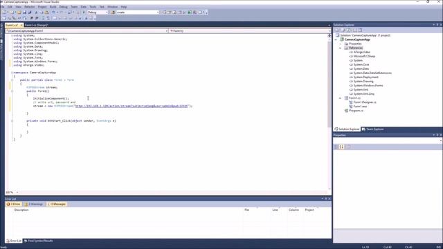 Video Capture from an IP Camera in C# with aforge library смотреть онлайн