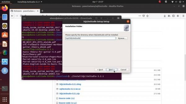 Install SQLite Studio Ubuntu 19.10