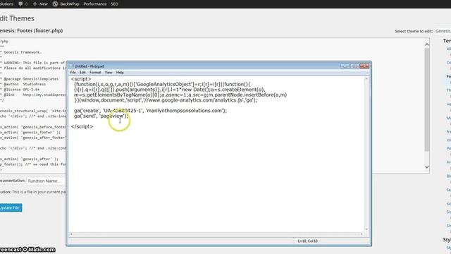 Placing the Google Analytics Code on your Website смотреть онлайн