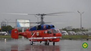 Пожарный вертолёт Ка-32А11ВС запуск и взлёт HeliRussia 2020