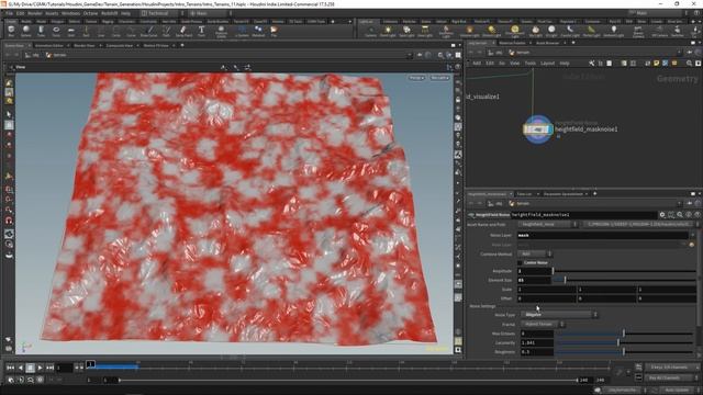11 Создание маски шума для карты высот в Houdini смотреть онлайн