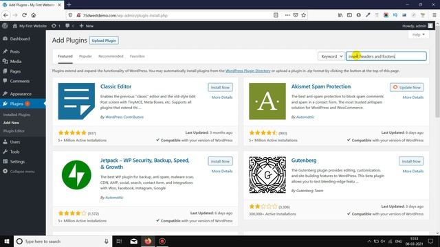 How to Add Code to WordPress Header & Footer With a Plugin (The Easy Way) | 75 Degrees West Digita смотреть онлайн