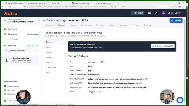 Build a multiplayer real-time game with WebSockets & ApachePulsar messaging смотреть онлайн