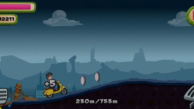 Hill Climb Car Racing Forest Dark Night Scooty Race Part 2 смотреть онлайн