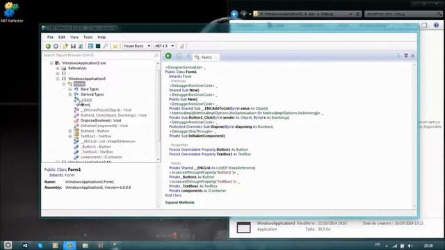 [VB.NET] Décompiler un projet vb.net avec .NET Reflector ! смотреть онлайн