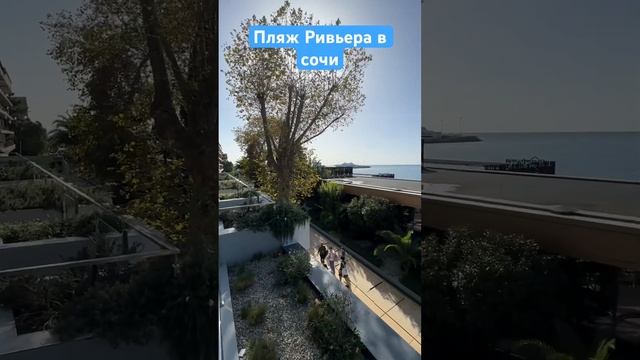 Пляж Ривьера в Сочи / бархатный сезон