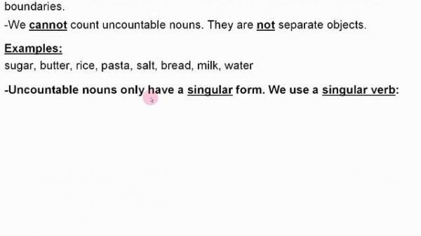 Countable and uncountable nouns | English grammar lesson