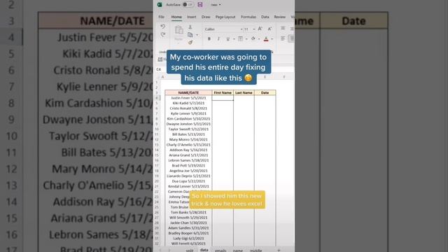 How to split text #excel #exceltipshindi #trick #shortsfeed смотреть онлайн