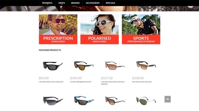 Eye Glasses VirtueMart Template - 51331 смотреть онлайн