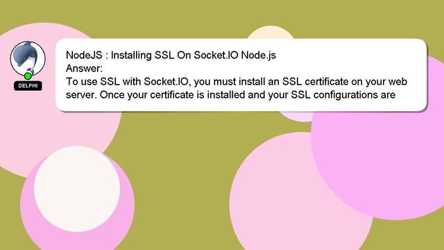 NodeJS : Installing SSL On Socket.IO Node.js смотреть онлайн