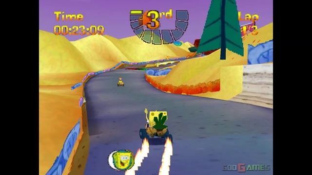 Nicktoons Racing - Gameplay PSX / PS1 / PS One / HD 720P (Epsxe)