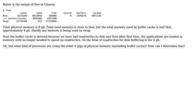 Unix & Linux: buffer cache and free memory смотреть онлайн