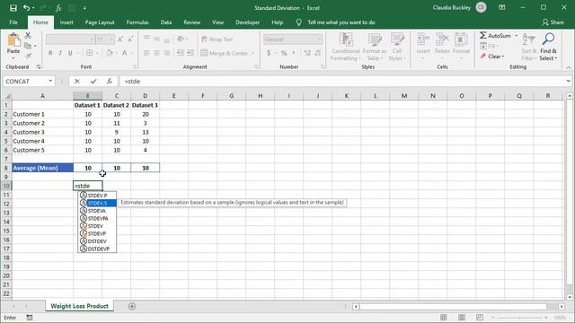 How to Calculate Standard Deviation in Excel смотреть онлайн