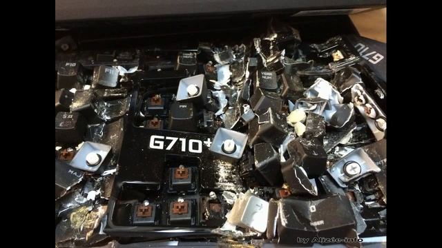 Crash test clavier Logitech G710+ VS Tank char смотреть онлайн