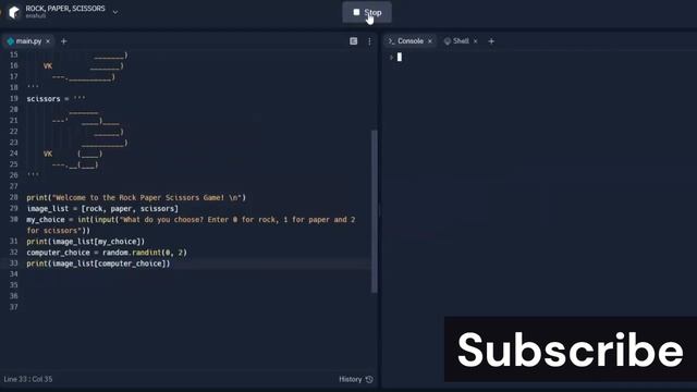 Python rock, paper, scissors basic game смотреть онлайн