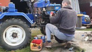 ЗАМЕНА МАСЛА И ЧИСТКА ВОЗДУШНОГО ФИЛЬТРА В МОТОТРАКТОРЕ ФОРТЕ 161 ДЕЛАЕМ ФОРТЕШКЕ ПРИЯТНО