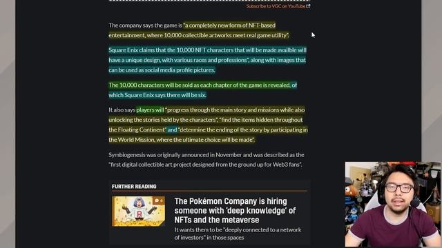 Square Enix Release Trailer For NFT Game Symbiogenesis & It Goes Very Poorly смотреть онлайн