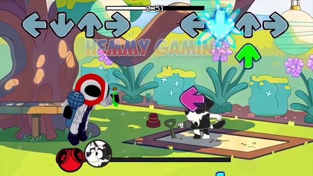 FNF Rainbow Friends vs Bluey, Bingo & Mackenzie Sings Bluey Can Can | Smile Song FNF Mods смотреть онлайн