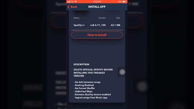 How to download Spotify premium. (NO JAILBREAK) смотреть онлайн
