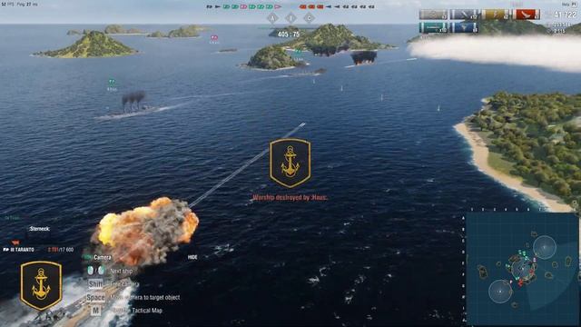 World of Warships - III WICKES USN D 2nd Co-op PvE - Domination - ARCHIPELAGO смотреть онлайн