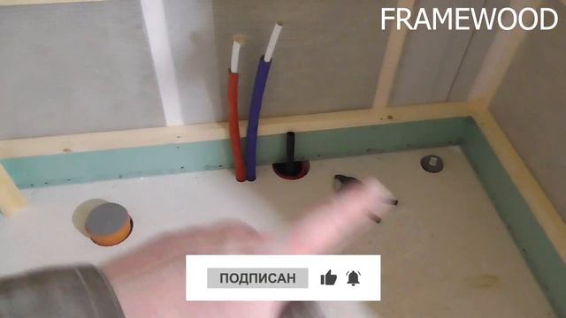 Отделка санузла в срубе. Часть 6. Вагонка. смотреть онлайн