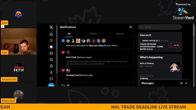 NHL TRADE DEADLINE LIVE STREAM смотреть онлайн