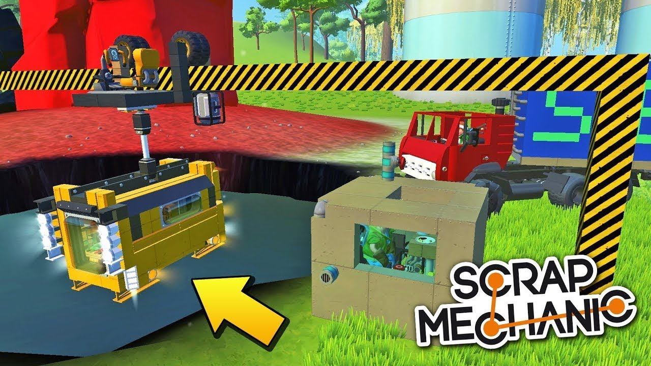 СПАСАТЕЛЬНАЯ ОПЕРАЦИЯ НА БАТИСКАФЕ СО ДНА ОЗЕРА МУЛЬТИК в Scrap Mechanic СКРАП МЕХАНИК смотреть онлайн