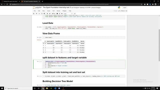Decision tree algorithm python visualization | The Spark Foundation Internship task 3 смотреть онлайн